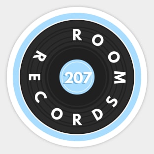 ROOM 207 RECORDS (Version 2) Sticker